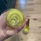 2 Denby Mirage Yellow Juice Glass 5.75" Wine Goblet Clear Stem — photo 7