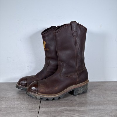 Hall's Matterhorn Men's 10D 12'' Pull-On 628W WP Insulated Boots *Made In USA*