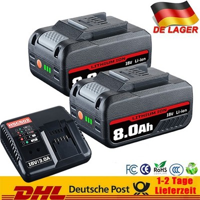2x 8,0Ah Akku Für Einhell 18V Ersatzakku POWER X-CHANGE Lithium PXC Batterien