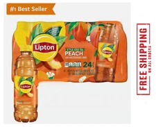 24 BOTTLES - Lipton Peach Iced Tea 16.9 fl oz FRESH!! FAST SHIP!!