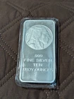 10 oz SilverTowne Buffalo Silver Bar (New)