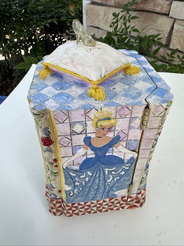 Disney Traditions Jim Shore Treasures Fit For A Princess Cinderella Jewelry Box - Picture 9 of 10