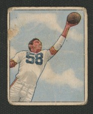 1950 Bowman #8 Mac Speedie :: ROOKIE RC HOF Cleveland Browns ~ LOW Grade