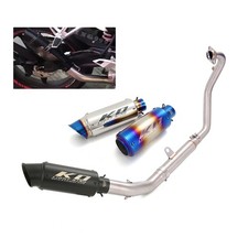 For CFMOTO 300NK 300SR Complete System Header Exhaust Pipe Mufflers Tips Slip On