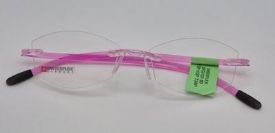 Swissflex SFC2125 Rimless Pink/Fuscia Womens Eyeglasses Frames 50mm