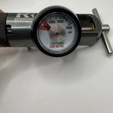 Responsive Respiratory Inc Oxygen Regulator 8L/min 50 PSI Model 120-3010