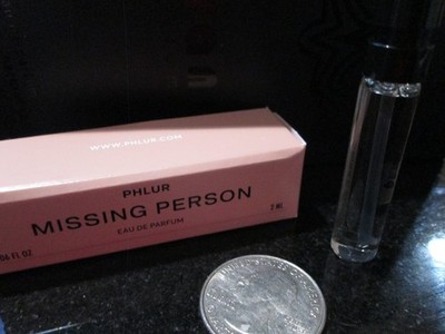 Phlur MISSING PERSON Eau De Parfum 2ml Sample Spray new in box Mysterious!