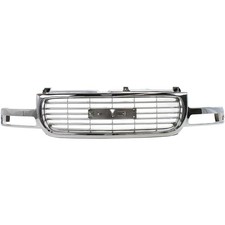Grille Assembly For 1999-2002 Gmc Sierra 1500 Chrome Shell And Insert