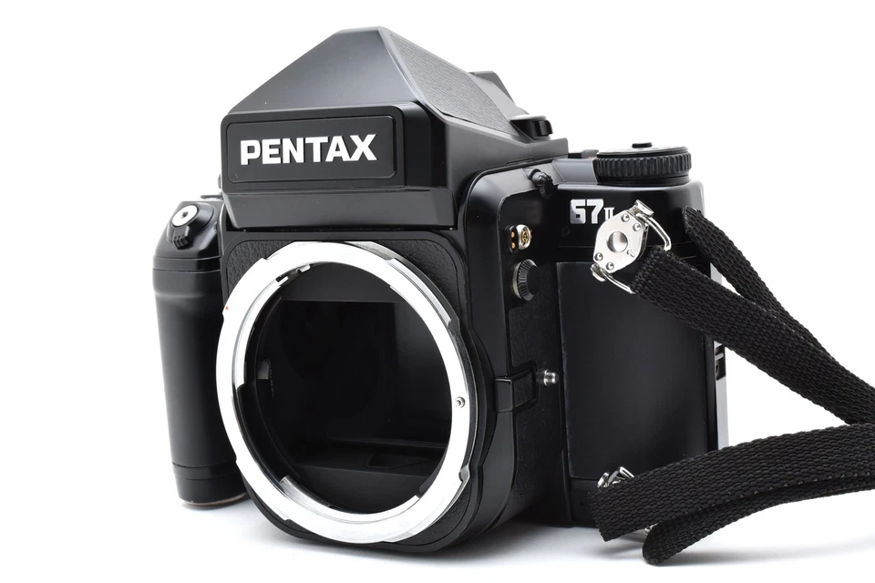 [Almost MINT w/ Strap] Pentax 67 II Medium Format 6x7 Film Camera Body AE Finder - Image 2 of 4