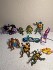 Lot of 10 Vintage 1980s-1990s TMNT Teenage Mutant Ninja Turtles Action Figures