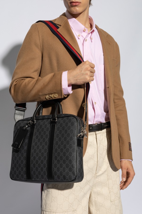 Gucci - Men - Monogram Briefcase - Black image 2