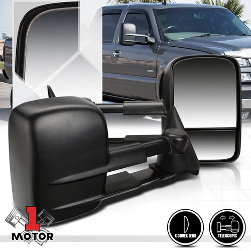 [Pair] Manual Extendable Towing Side Mirror for 99-07 Silverado/Suburban/Sierra