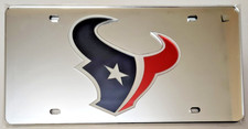 Houston Texans NFL WinCraft Silver Laser Tag License Plate