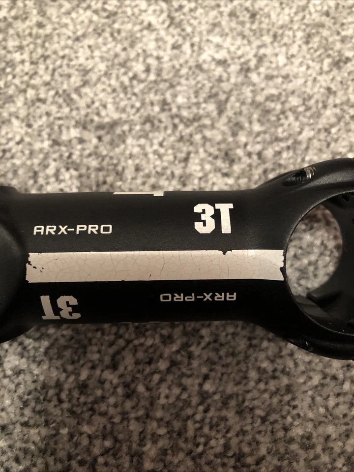 3T Cycling ARX Pro 100 Mm Ahead Stem 31.8 mm 1 1/8 Inch +/- 6 Road Bike Grave - Image 4 of 4
