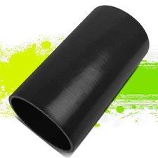 4" ID 8" LONG STRAIGHT 4-PLY BLACK SILICONE HOSE AIR INTAKE/TURBO TUBE COUPLER