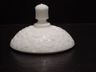 Challinor,  Taylor &  Co. Tree of Life White Milk Glass Sugar Bowl Lid