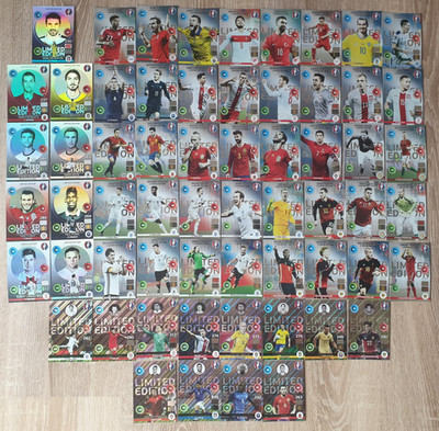 SET 61 LIMITED EDITION SHINY HERO UEFA EURO FRANCE 2016 Panini Adrenalyn XL RARE