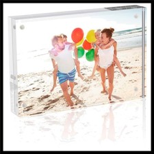 5x7 Acrylic Frame 1 Pack,24MM Thicker Frameless Clear Picture Frames