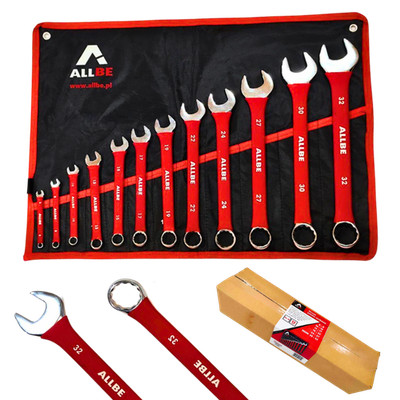 MAUL-RINGSCHLÜSSEL-SATZ 6-32mm 12 TLG RING MAULSCHLÜSSEL WERKZEUG SCHLÜSSEL SET