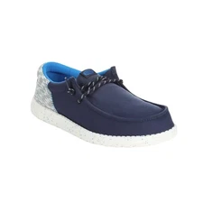 Hey Dude Wally Funk Jersey Jacquard Men's Casual Shoes, Peacoat Blue/Multi, M12