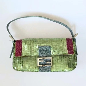 Fendi Baguette Sequins Beading Vintage