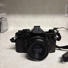 Canon A-1 Black 35mm SLR W/ 50mm SC Lens not working Rough