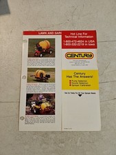 Vintage Century Lawn & Garden Sorayers Sales Brochure Spec Sheet 