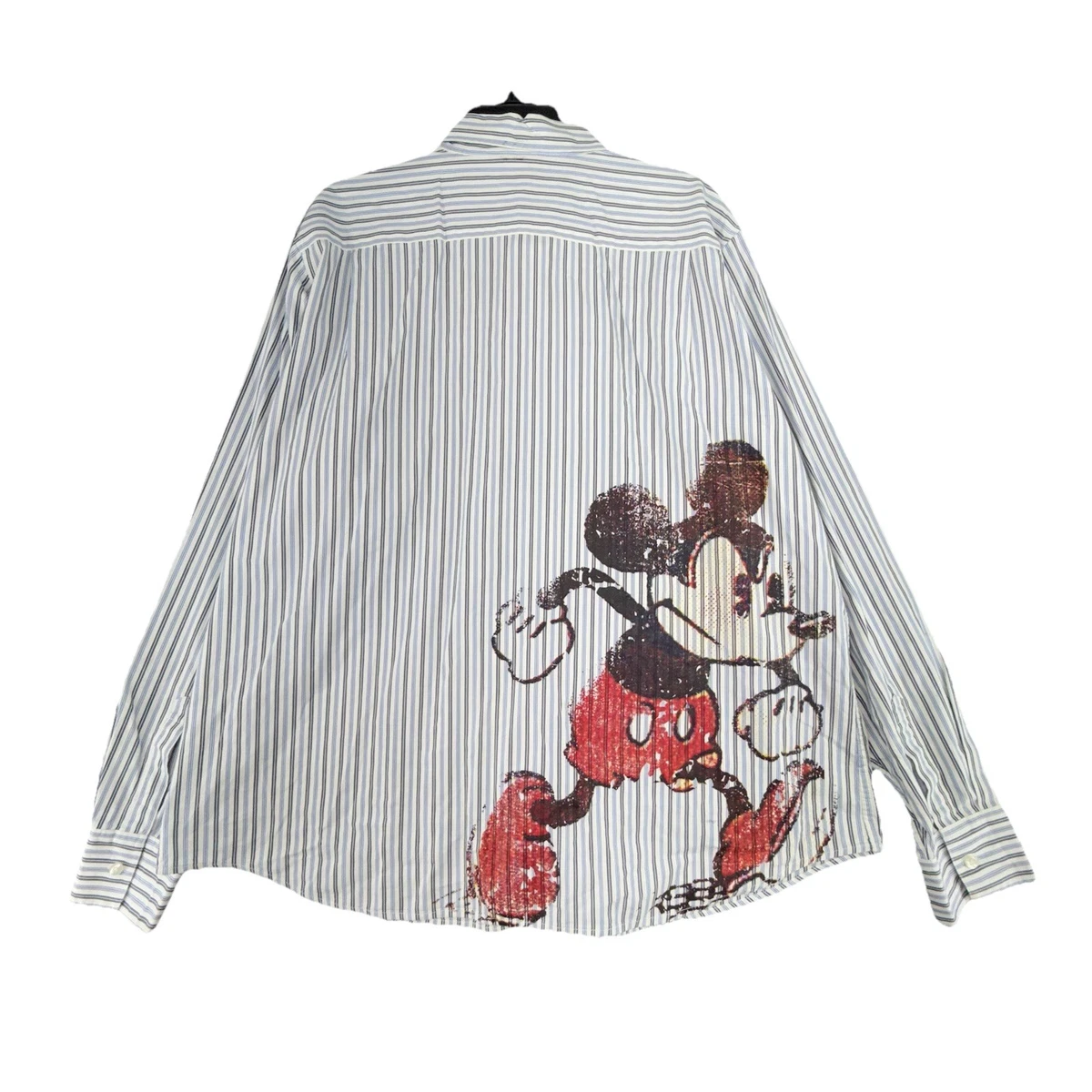 mickey mouse mens dress shirt Men's Disney MINNIE Friends TOSS Button Up Woven MULTI / XL