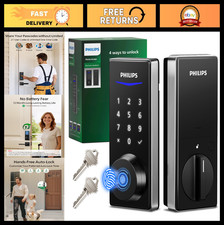 Keyless Entry Fingerprint Door Lock, Touchscreen, Long Battery Life, Auto-Lock,