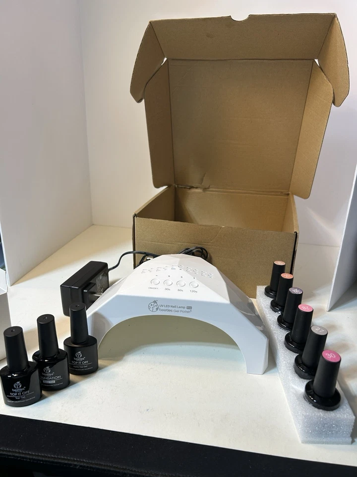 10 piezas Lámpara de uñas Pro. Esmalte en gel UV, LED Beetles Foto 3 de 4