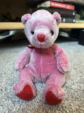 Ty Beanie Babies Romance The Pink Heart Bear No Tag Vintage Retired