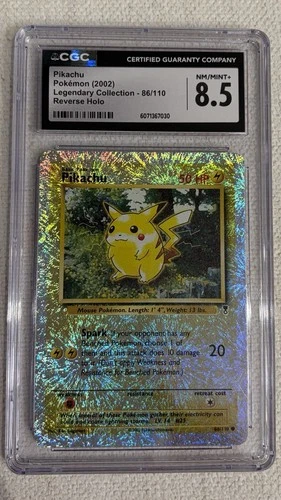 Pikachu Reverse Holo - Legendary Coll. 86/110 - CGC 8.5