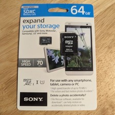 sony sr64uy2a/tm Micro SDXC UHS-I high speed 64 GB