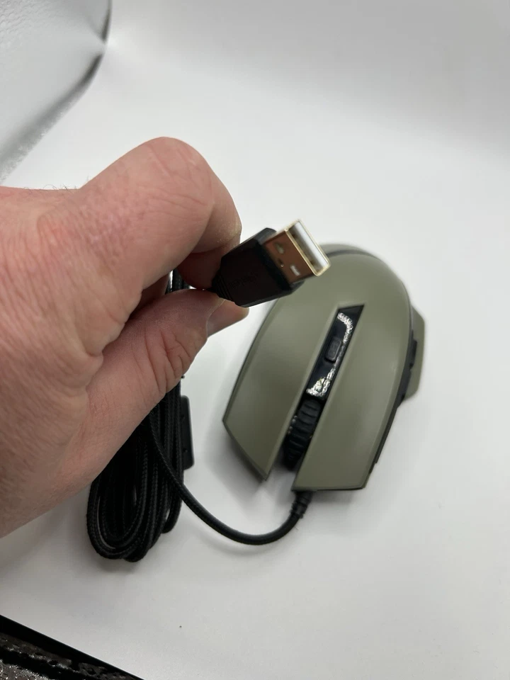 Sharkoon Shark Force II Gaming Mouse USB Wired Military Green Brown - Image 3 of 4