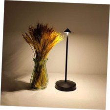 Rechargeable Cordless Table Lamp,Modern Battery Operated Table Black