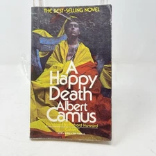 A Happy Death by Albert Camus 1973 Paperback DEBUT NOVEL Vintage Book