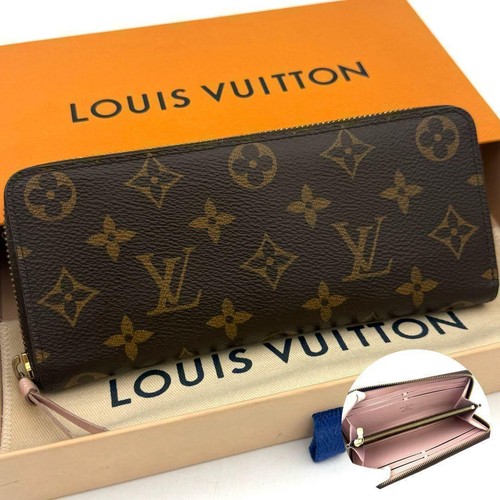 Louis Vuitton Monogram Clemence Rose Ballerine Long Wallet Pre-owned From Japan