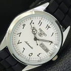 AUTOMATIC VINTAGE REFURBISHED SEIKO 5 6309A JAPAN MENS WHITE WATCH a441248-1