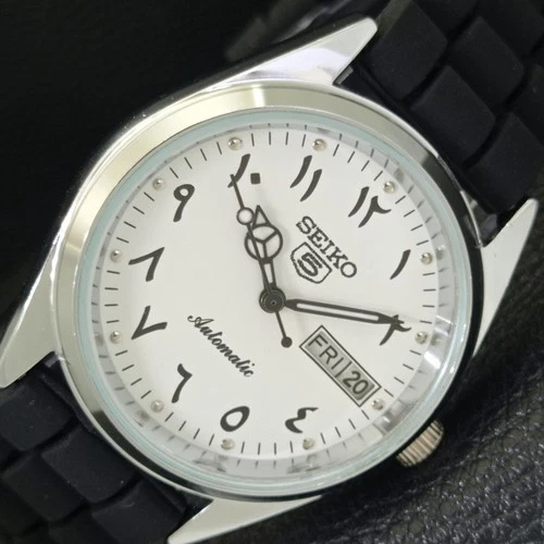 AUTOMATIC VINTAGE REFURBISHED SEIKO 5 6309A JAPAN MENS WHITE WATCH a441248-1