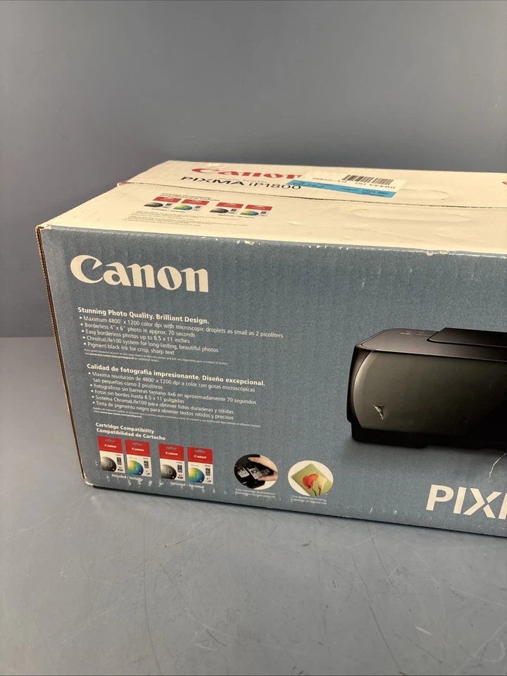 Canon Pixma iP1800 Inkjet Printer 1855B002. Sealed New In Box! - Image 3 of 4