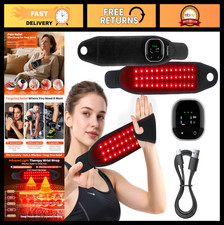 Rechargeable Red Light Therapy Wrist Wrap - 36 LEDs, Soothing Heat for Joint  M