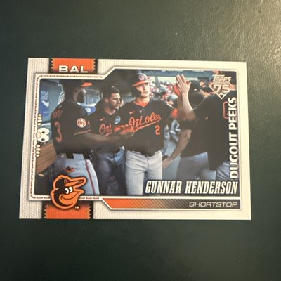 2026 Topps Series 1 Celebration Dugout Peeks Gunnar Henderson SSP #46