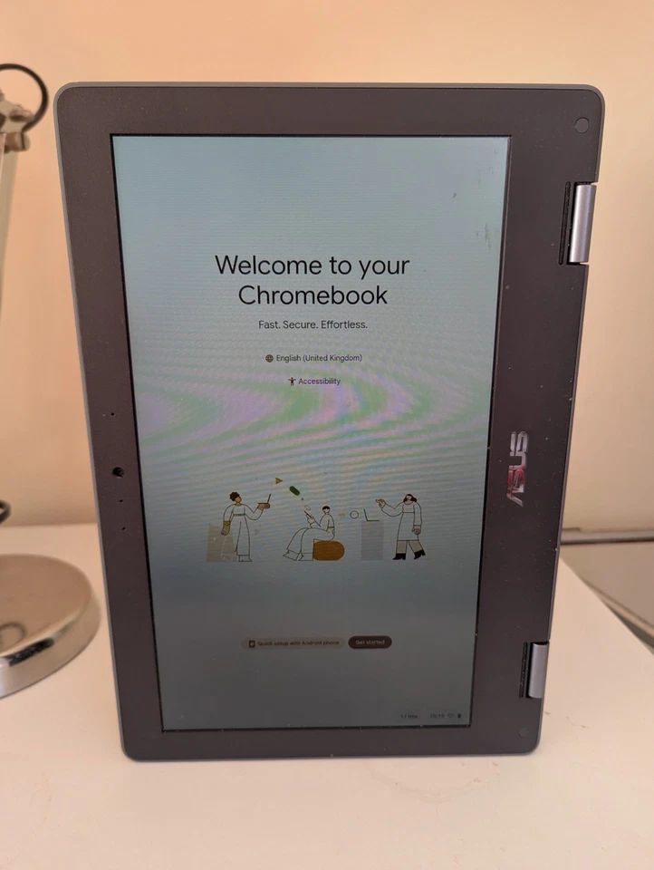 Chromebook C214M ASUS Flip Dark-Grey 11.6" 4GB Ram WiFi 32GB Laptop - Image 3 of 4