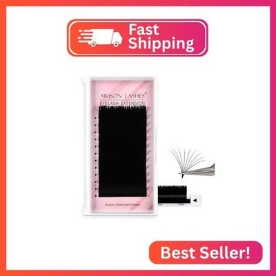 ARISON LASHES Easy Fan Volume Lashes 0.03 C Curl 18mm, Self Fanning Lash Extensi