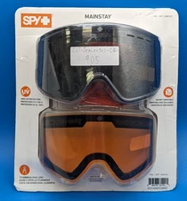 Spy+ Mainstay Dual Lens Snow Goggles (Helmet Compatible w/ Storage Bag) - NOB