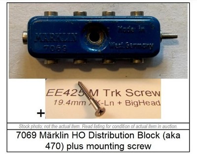 EE Used Blue Märklin 7069 Distribution Block for Wiring aka 470  aka 7209