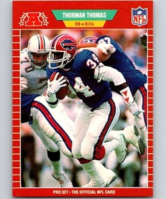 Thurman Thomas RC Buffalo Bills 1989 Pro Set #32 Quantity Available