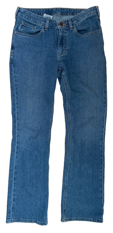 CARHARTT WORK/COWGIRL JEANS CURVY FIT STRETCH BOOT CUT - LIKE NEW! SIZE 8 X 32