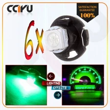 6Pcs T5 T4.7 Neo Wedge Green LED Bulb A/C Climate Heater Control Light For Dodge