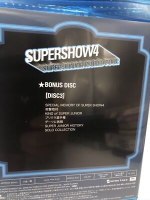 SUPER JUNIOR WORLD TOUR SUPER SHOW4 LIVE IN JAPAN 3 Blu-ray